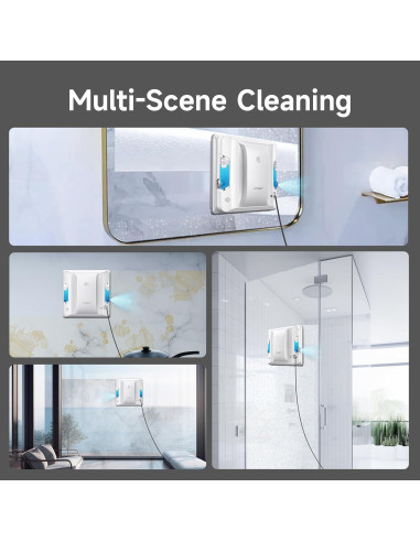 Robot Limpiador de Ventanas FMART W7 Doble Rocío AI 2.48kg