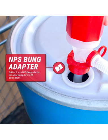 Bomba de Drum Manual TERA PUMP 55 Galones BPA Libre