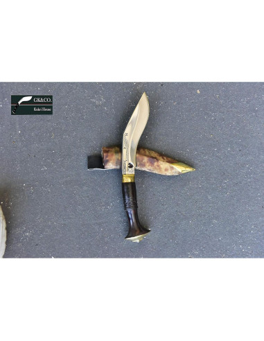 Cuchillo Kukri GK&CO. 5" Hecho a Mano en Nepal - Acero Carbono