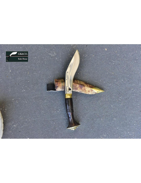 Cuchillo Kukri GK&CO. 5" Hecho a Mano en Nepal - Acero Carbono Cuchillo Kukri GK&CO. 5" Hecho a Mano en Nepal - Acero Carbono