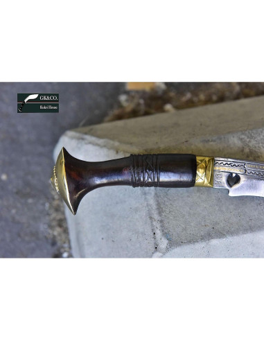 Cuchillo Kukri GK&CO. 5" Hecho a Mano en Nepal - Acero Carbono