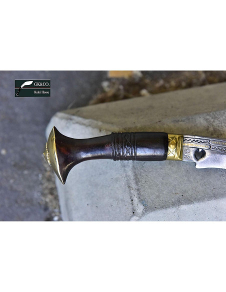 Cuchillo Kukri GK&CO. 5" Hecho a Mano en Nepal - Acero Carbono Cuchillo Kukri GK&CO. 5" Hecho a Mano en Nepal - Acero Carbono