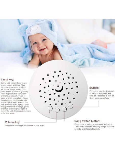 Almohada Proyector de Sueño para Bebés Pillow Pets 280g Almohada Proyector de Sueño para Bebés Pillow Pets 280g