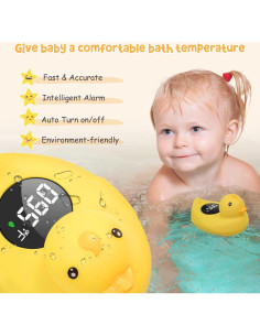 Termómetro de baño pato Mamtopia JP01 con advertencia de temperatura 2