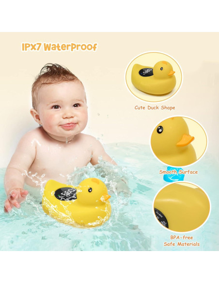 Termómetro de baño pato Mamtopia JP01 con advertencia de temperatura Termómetro de baño pato Mamtopia JP01 con advertencia de temperatura
