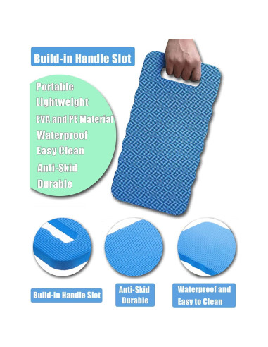 Almohadilla de Rodillas YWSHF 4 PCS Impermeable 40x18 cm Azul