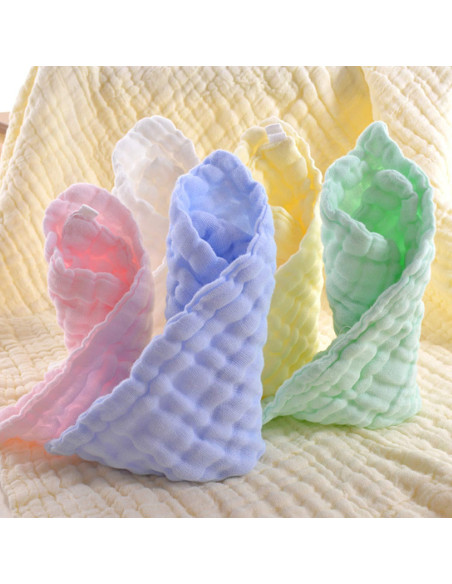 Toallitas para Bebés MUKIN de Algodón Natural 30x30 cm - Paquete de 5 Toallitas para Bebés MUKIN de Algodón Natural 30x30 cm - Paquete de 5
