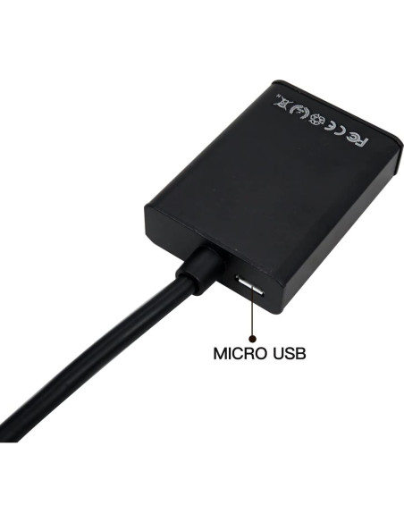 Adaptador VGA a HDMI 1080P USonline911 con Audio 3.5mm Adaptador VGA a HDMI 1080P USonline911 con Audio 3.5mm