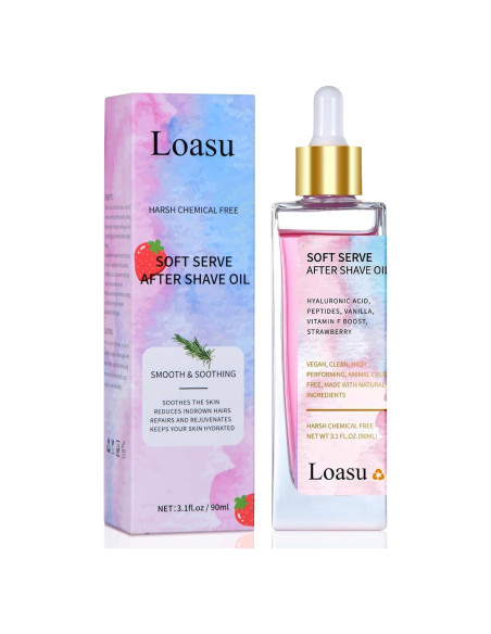 Aceite After Shave Loasu Fresa y Vainilla 308g - Hidrata y Calma Aceite After Shave Loasu Fresa y Vainilla 308g - Hidrata y Calma