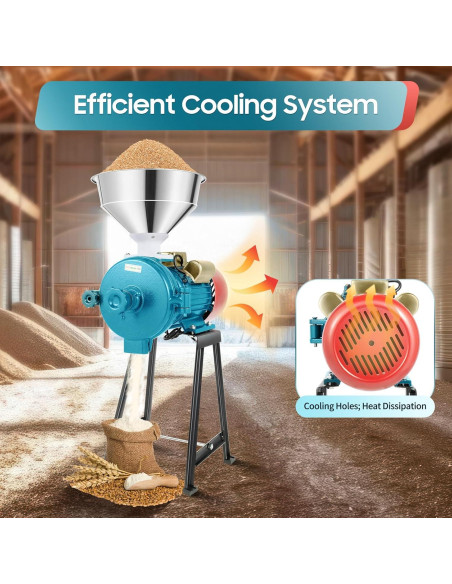 Molino de Granos Eléctrico Headery 2200W 110V Alta Eficiencia Molino de Granos Eléctrico Headery 2200W 110V Alta Eficiencia
