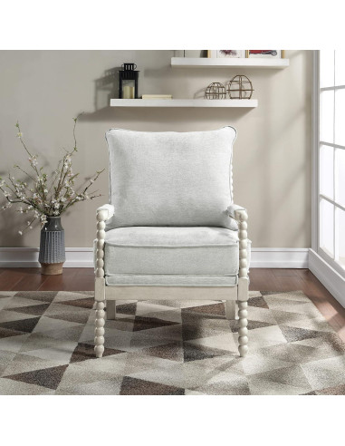 Silla de Acento Kaylee Spindle OSP Home Furnishings Gris