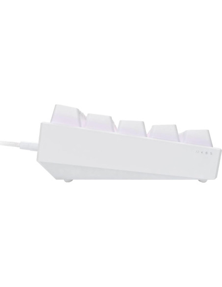 Teclado Mecánico Corsair K65 RGB Mini 60% Cherry MX Speed Blanco Teclado Mecánico Corsair K65 RGB Mini 60% Cherry MX Speed Blanco