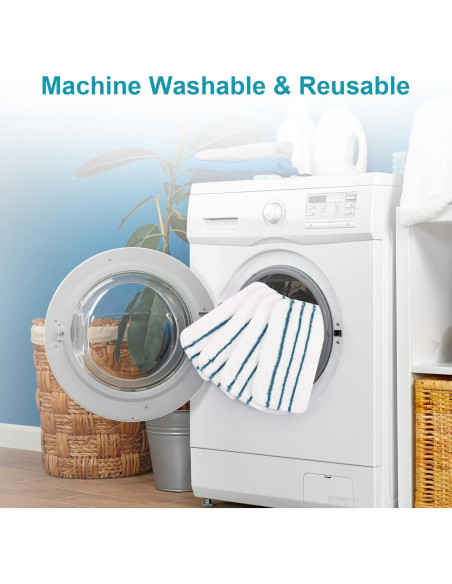 4 Almohadillas de Reemplazo Wisorder para Mopa Black+Decker SMP20 4 Almohadillas de Reemplazo Wisorder para Mopa Black+Decker SMP20