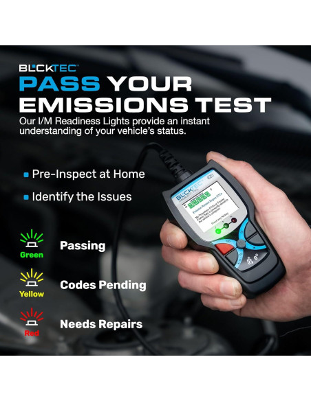Escáner OBD2 Bluetooth BLCKTEC 420 - Lector de Códigos para Autos 1996+ Escáner OBD2 Bluetooth BLCKTEC 420 - Lector de Códigos para Autos 1996+