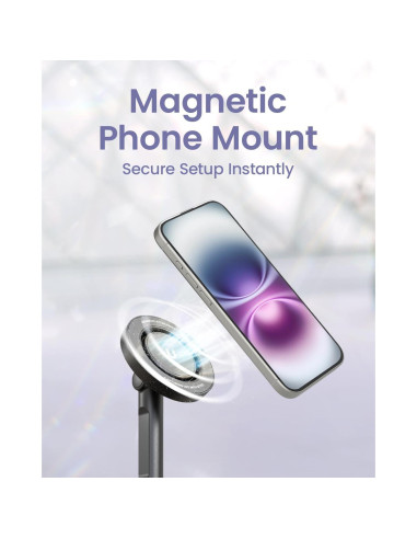 Trípode Magnético Automático KraftGeek para iPhone 66"