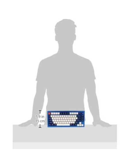 Teclado Mecánico Keychron Q1 RGB 75% Personalizable Azul Teclado Mecánico Keychron Q1 RGB 75% Personalizable Azul