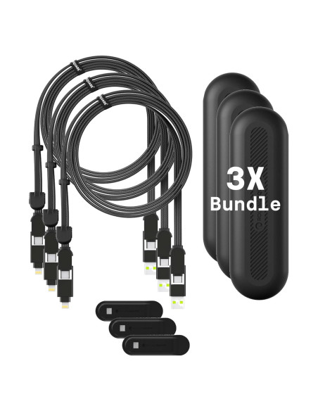 Cable de Carga Multi Rolling Square inCharge XL 6-en-1 100W Cable de Carga Multi Rolling Square inCharge XL 6-en-1 100W