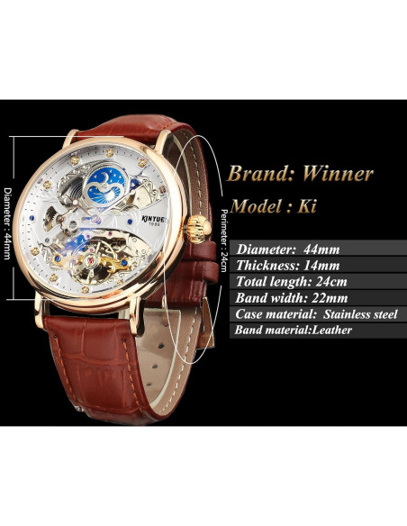 Reloj Mecánico Automático FORSINING J128-5 Steampunk Oro Reloj Mecánico Automático FORSINING J128-5 Steampunk Oro