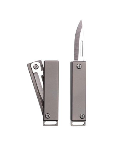 Cuchillo Plegable EDC TIKIDESIGN TKK1 Titanio y Acero D2