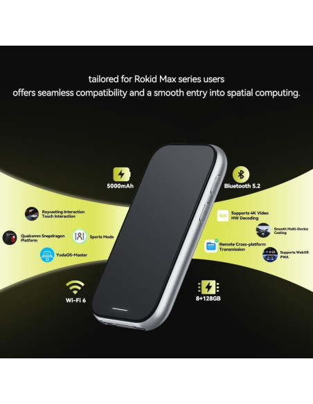 Rokid Station2 Calculadora Espacial 5000mAh 8GB 128GB AR Rokid Station2 Calculadora Espacial 5000mAh 8GB 128GB AR