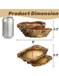 Maceta de Resina Noamus 20.3x13.5cm con Drenaje Rústica 2