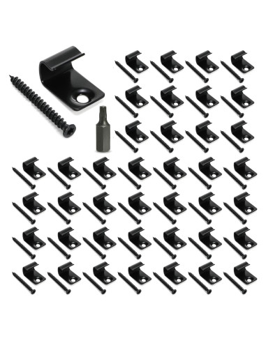 Yarlung 40 Clips de Inicio para Decking Compuesto - Acero Inoxidable
