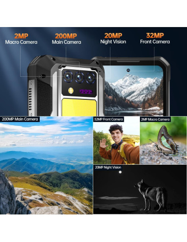 OUKITEL WP100 Titan Teléfono Resistente 5G 33000mAh 200MP