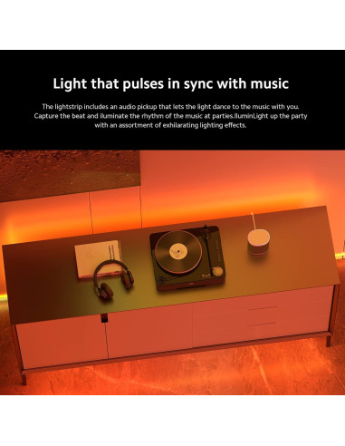 Tira de Luz LED Xiaomi Smart Lightstrip 2m, Sincronización Música
