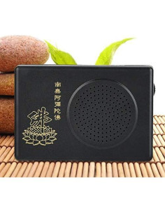 Reproductor de Canto Budista Portátil Negro 65.8g 8.5x5.8cm 2
