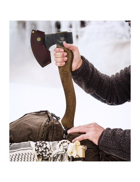 Hacha de Camping WICING 38.6 cm Acero Manganeso con Funda Hacha de Camping WICING 38.6 cm Acero Manganeso con Funda