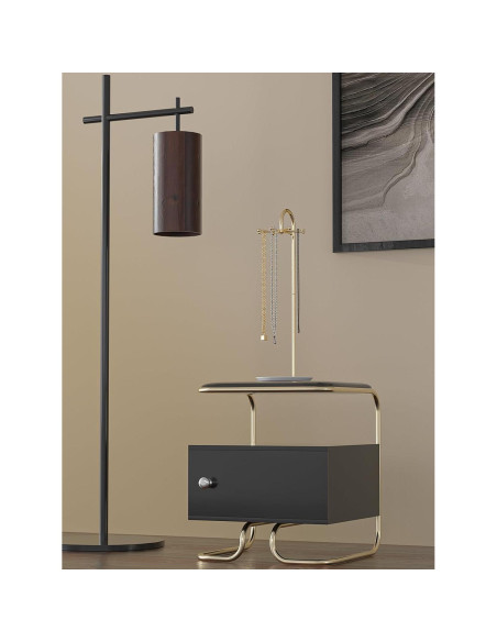 Soporte Giratorio de Joyería Coward Dorado para Collares y Pulseras Soporte Giratorio de Joyería Coward Dorado para Collares y Pulseras