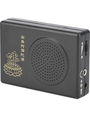 Reproductor de Canto Budista Portátil Negro 65.8g 8.5x5.8cm