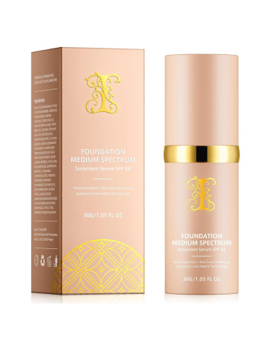 Base de Maquillaje 4 en 1 Akareni 30ml SPF50+ Hidratante