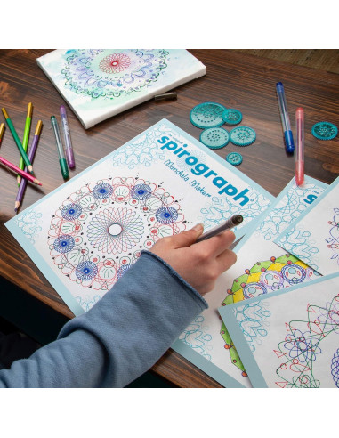 Kit de Arte Mandala Spirograph SP201 Multicolor 15 Piezas