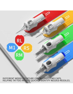 Agujas de Tatuaje Desechables Poseidon - Paquete de 50 Variedades 2