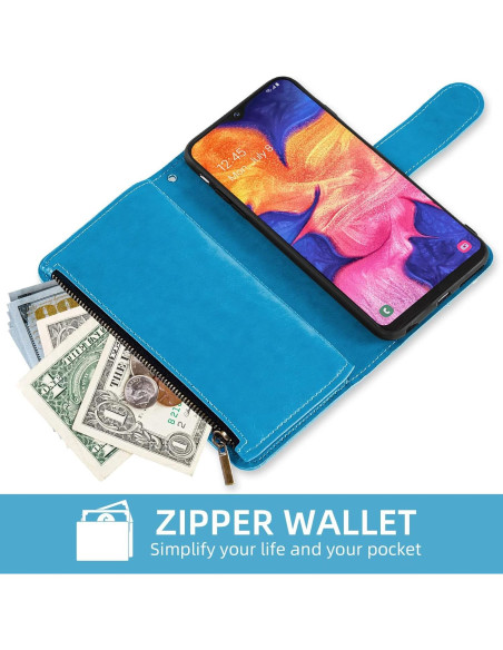 Funda Asuwish para Samsung Galaxy A10e con tapa y soporte Funda Asuwish para Samsung Galaxy A10e con tapa y soporte