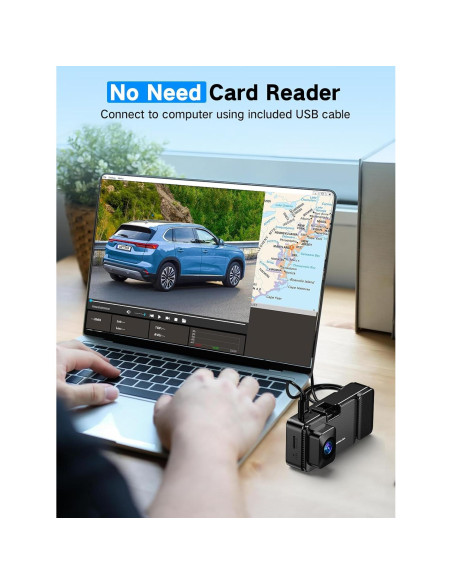Cámara Dash 4K LECTRUS K02 Pro Delantera y Trasera 3 Canales Cámara Dash 4K LECTRUS K02 Pro Delantera y Trasera 3 Canales