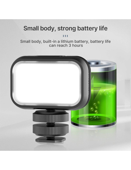 Luz LED PICTRON VL28 Recargable 5600K para Cámara y Smartphone Luz LED PICTRON VL28 Recargable 5600K para Cámara y Smartphone