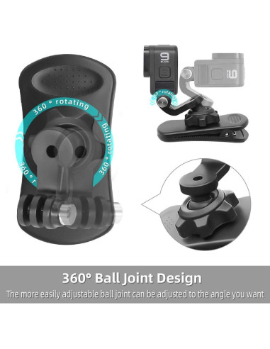 Soporte de Correa de Mochila SUREWO 360 para GoPro y DJI