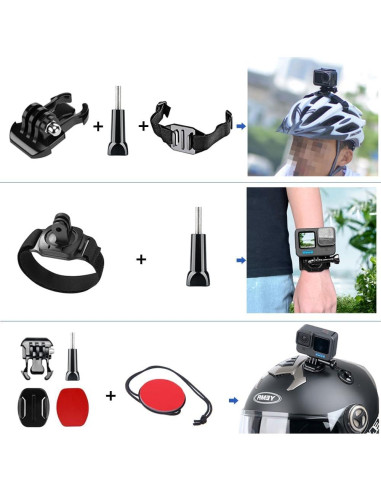 Kit de Accesorios para Cámara de Acción TANSUO 28 en 1