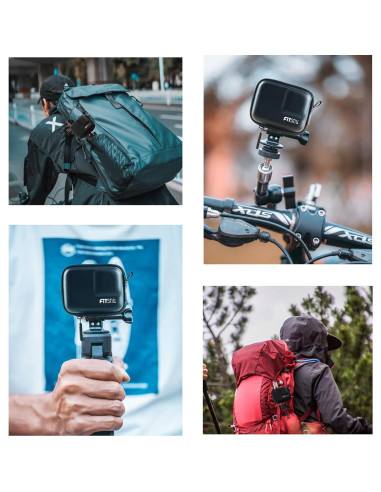 Funda Mini FitStill PU Negra para GoPro Hero 13/12/11/10/9/8/7