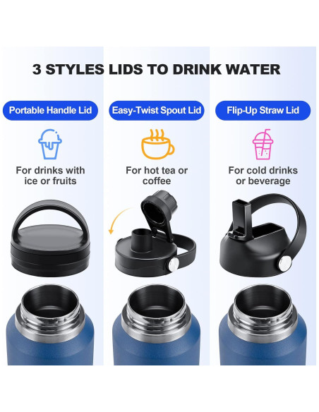 Botella de Agua Aislada HYDROWION 32oz Acero Inoxidable Botella de Agua Aislada HYDROWION 32oz Acero Inoxidable