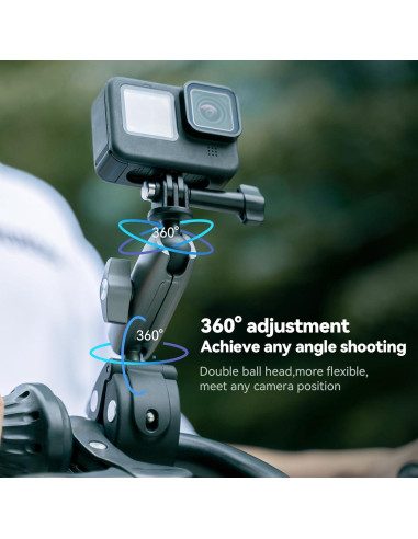 Soporte de Cámara TELESIN Super Clamp 360 para GoPro y más