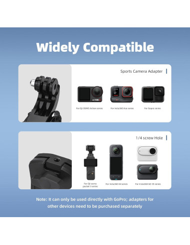 Soporte de Parabrisas para Motocicleta Flymile para DJI y GoPro