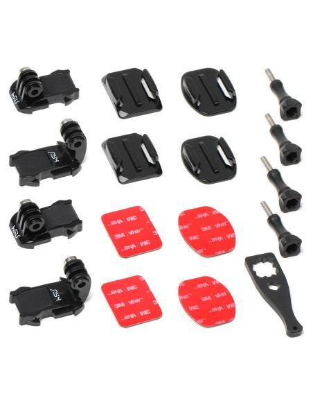 Soportes Adhesivos HSU para GoPro - Bolsa de Accesorios Completa Soportes Adhesivos HSU para GoPro - Bolsa de Accesorios Completa