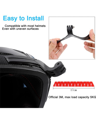 Soporte de casco PellKing para cámara de acción y teléfono