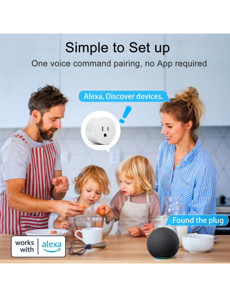 Enchufe Inteligente ExIoTy para Alexa - Control Remoto y Temporizador Enchufe Inteligente ExIoTy para Alexa - Control Remoto y Temporizador