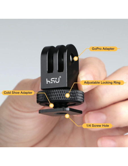 Adaptador de Montaje Frío HSU para Trípode y Cámara DSLR Adaptador de Montaje Frío HSU para Trípode y Cámara DSLR