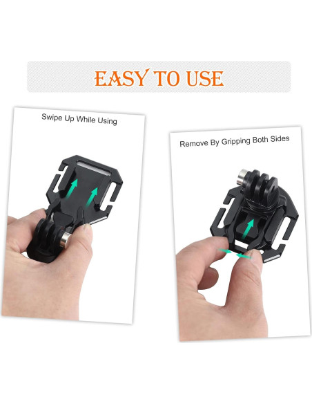 Soporte Molle para GoPro Koqeiey con Rotación 360 - Ligero y Portátil Soporte Molle para GoPro Koqeiey con Rotación 360 - Ligero y Portátil