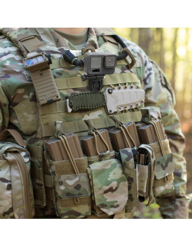 Soporte Molle para GoPro Koqeiey con Rotación 360 - Ligero y Portátil
